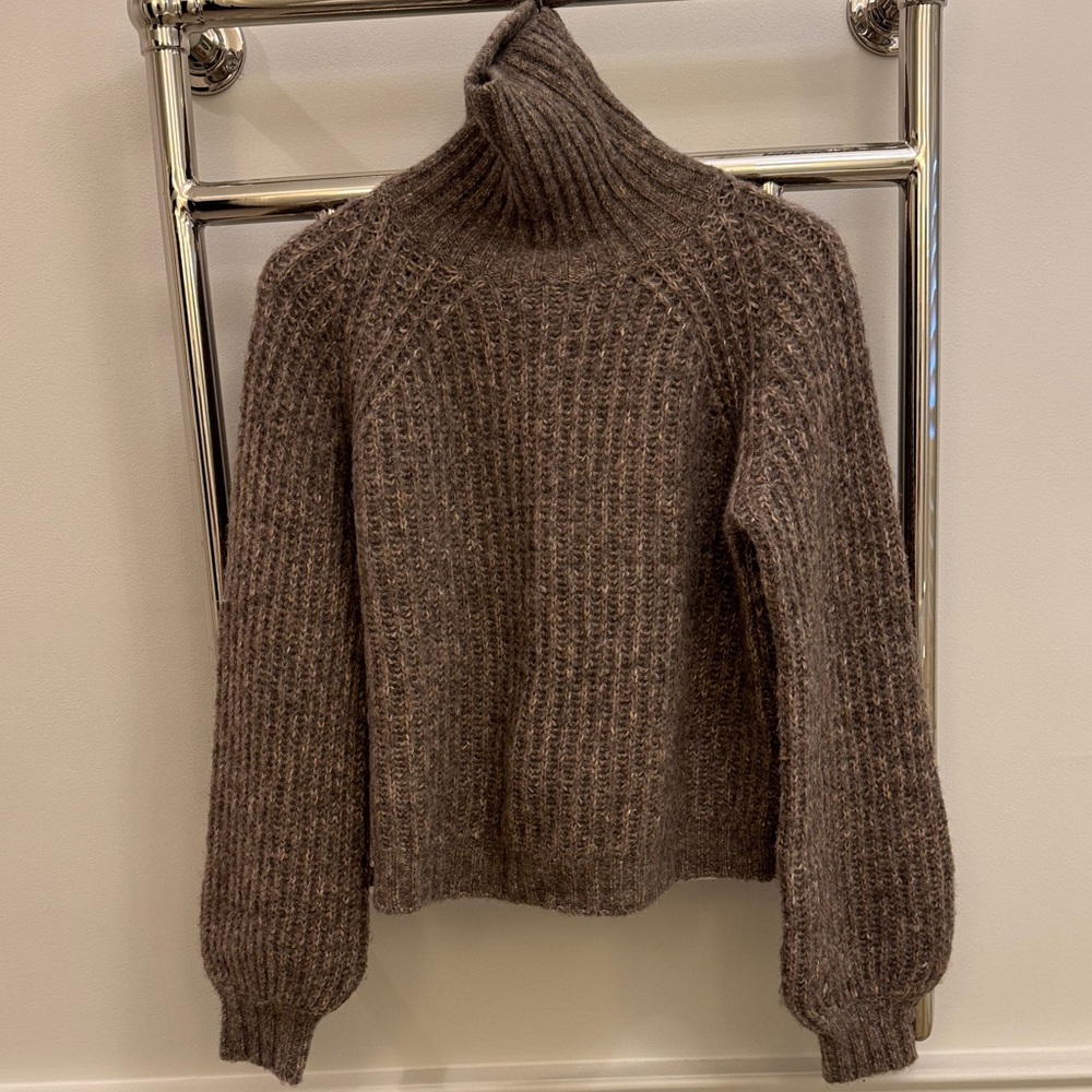 Cozy Brown Turtleneck Sweater
